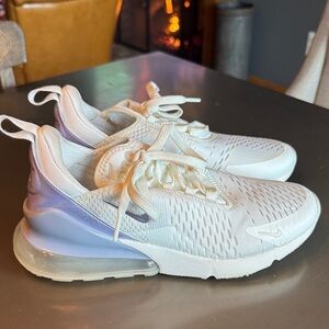 Nike Air Max 270 White and Lavender Shoes